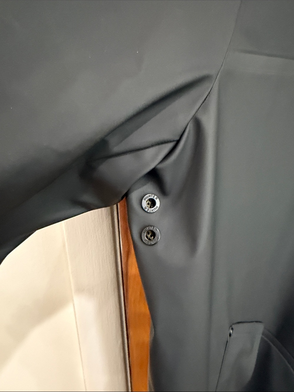 Hunter Black Hooded Trench Coat - Picture 4 of 11